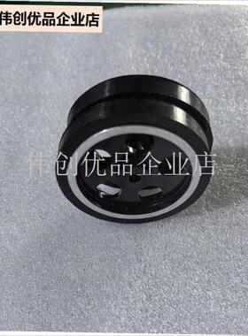编码器黑色专用计米轮200300周长轮子可配支S架编码器E6B2,
