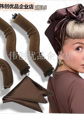 卷发神器懒人无热免烫卷发棒睡眠定型神L器睡觉盘发卷发尾隐避小,