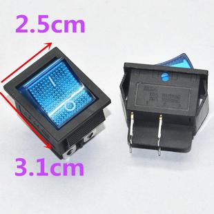 4英尺 热销Kcd4船形开关15A250V带灯2速摇杆电源按钮开关红 绿