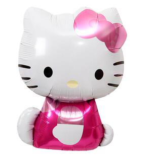 热销女孩生日派对装饰玩具照片气球凯蒂猫各种凯蒂猫卡通铝箔气球