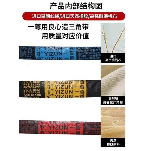 热销一尊三角带SPB型SPB4318/4350/4370/4433皮带工业电机传动带