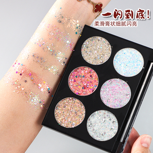 卡梅拉大亮片眼影啫喱膏闪片舞台妆化妆闪粉眼妆亮晶晶超闪彩妆盘