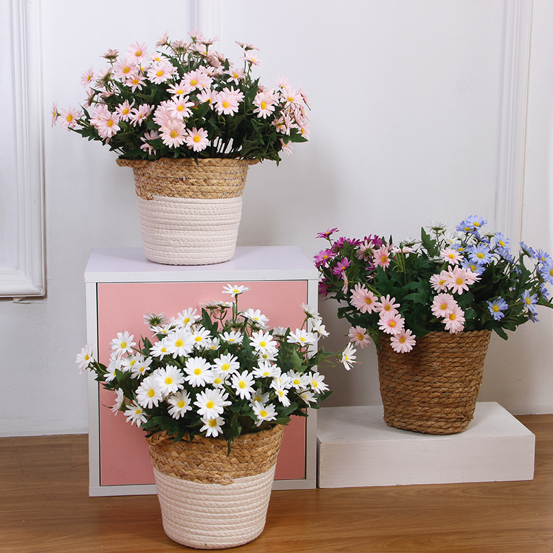 小雏菊仿真花野菊花小清新花束套装塑料假花绢花餐桌摆件摄影道具