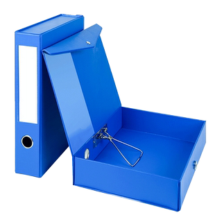 a4文件盒档案盒塑料pp加厚带夹子城建会计凭证盒干部人事廉政D建资料盒带标签pvc纸板红色大容量收纳盒