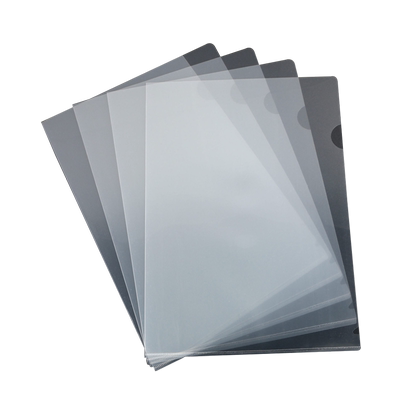 100个A4单片夹L型文件夹透明二页文件套加厚单页文件袋档案资料整理夹L夹开口插页夹试卷夹学生简历保护防水