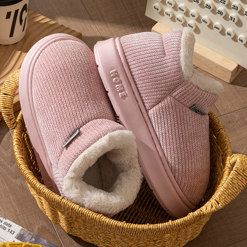 包跟棉拖鞋女款冬季2025新款室内居家加绒保暖厚底防滑棉鞋女外穿
