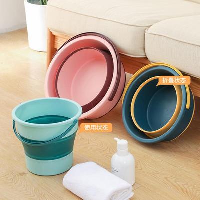 便携式户外折叠桶塑宿家料水桶用洗脚桶舍水提水桶清洁用桶