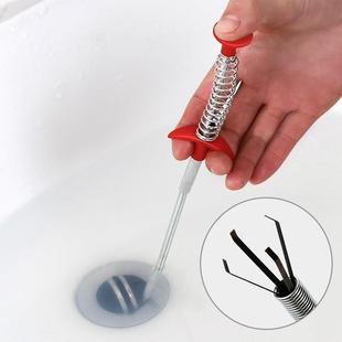 管道通器家用钢丝子弹簧头发钩厨房通下水毛道工具水管发疏清洁器