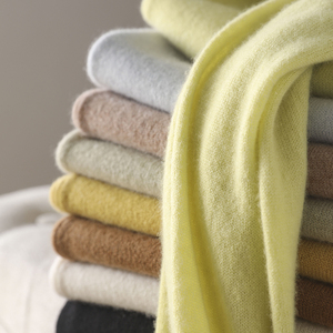 S17162 田原~特 好品质实打实~D做500+纯色莼山羊绒针织衫女包邮