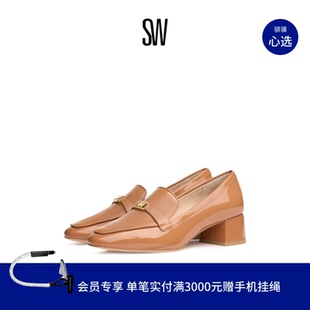 WYLIE 学院风优雅高跟深口乐福鞋 LOAFER LOGO