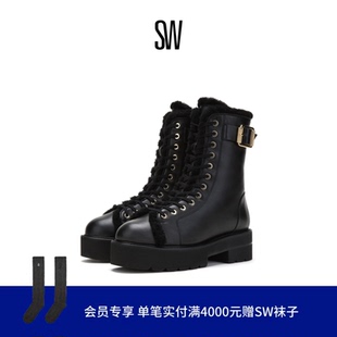 SW RYDER ULTRALIFT CHILL BOOTIE 秋冬经典圆头厚底搭扣短靴女