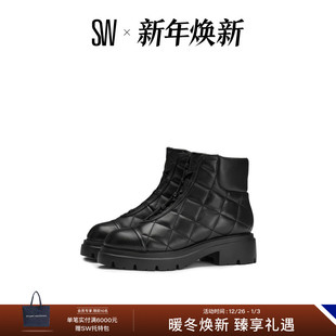 HUDSON QUILTED HIKER 厚底圆头短靴女 BOOTIE 早春新品