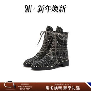 圆头低跟系带时尚 冬季 短靴女 SONDRA