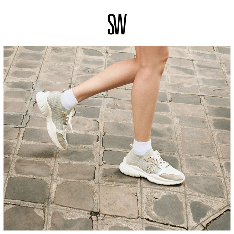 SW网面厚底休闲老爹鞋运动鞋