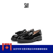 小皮鞋 Stuart 女 ADRINA 春夏厚底流苏学院风乐福鞋 Weitzman