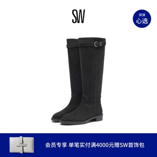 HIGH MAVERICK KNEE 金属绑带机车风骑士靴长筒靴及膝靴 BOOT
