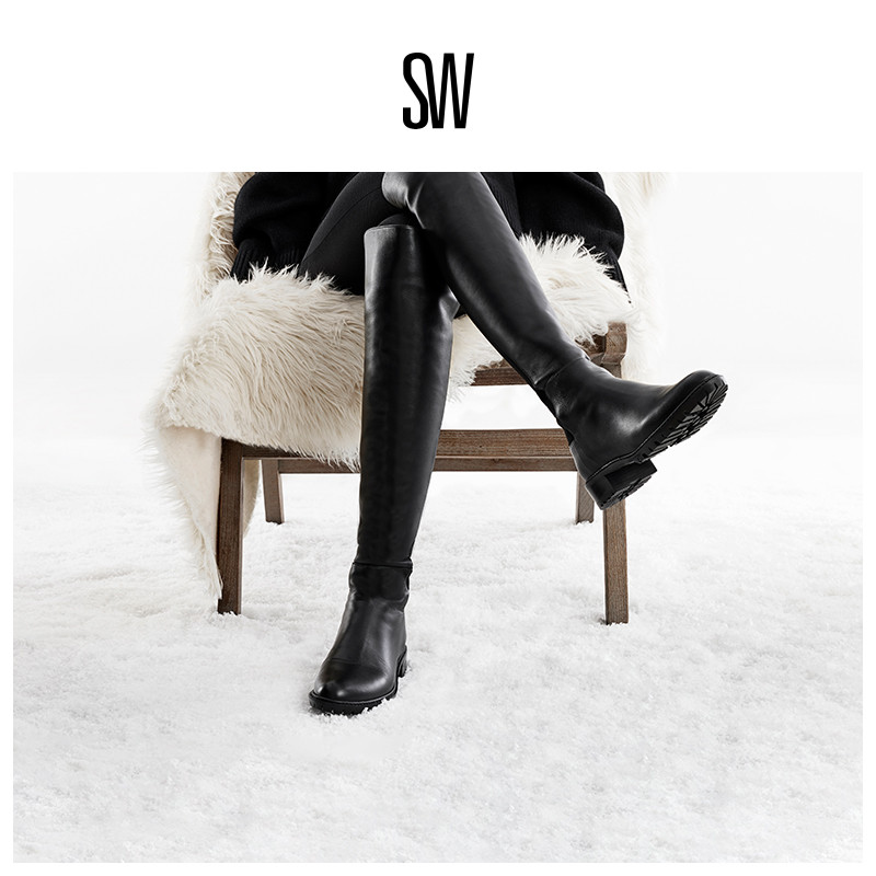 SW秋冬经典款过膝靴女骑士靴