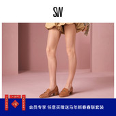 春季 LOAFER 新品 WYLIE LOGO 学院风优雅高跟深口乐福鞋