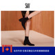 秋冬新品 MAEVE BOOTIE 粗方跟圆头袜靴短靴瘦瘦靴女