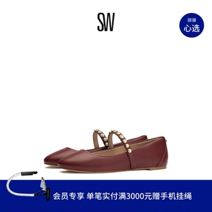 BALLET PEARL FLAT 复古珍珠装 女 饰平底芭蕾舞玛丽珍鞋 ARI