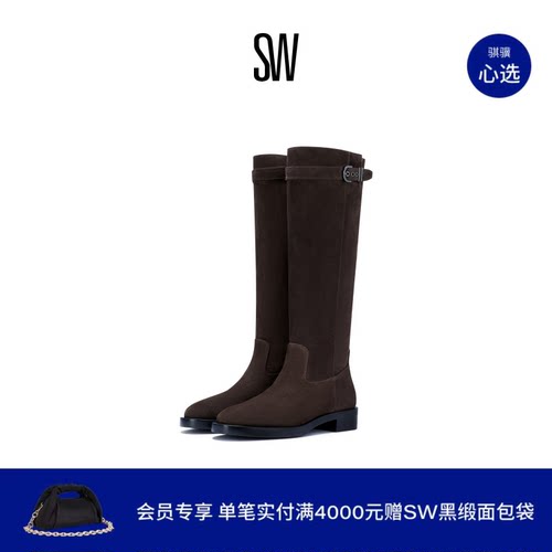 SW秋冬美拉德机车风骑士靴