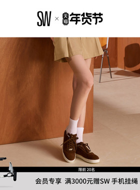 【秋冬新品】SW EMMALINE SNEAKER 系带圆头平底运动鞋女