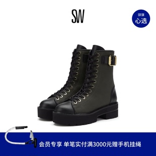 BOOTIE ULTRALIFT 秋冬扣带厚底马丁靴侧拉链短靴骑士靴 RYDER