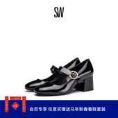STUART 单鞋 PEARL 优雅玛丽珍高跟鞋 BUCKLE PUMP 女
