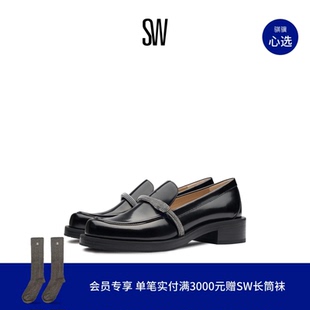 SNAKE 限定礼遇 制服鞋 蛇形水晶乐福鞋 小皮鞋 LOAFER