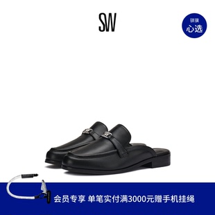 MULE LOGO 25春夏新款 平底方跟包头穆勒鞋 女乐福鞋 LIANA