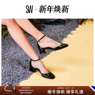 STRAP PUMP 凉鞋 BRIA 女 甜美包头方跟高跟鞋 优雅法式 夏季