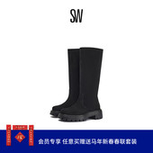 Weitzman EMERSON Stuart BOOT 方头厚底及膝靴骑士靴长筒靴