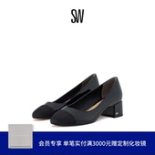 BLOCK PUMP 2025新款 高跟鞋 方跟圆头浅口单鞋 女 GABBY