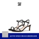 SHINE SANDAL 春夏一字带水晶细高跟凉鞋 夏季 女款 KASSIDY