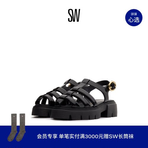 SW24新款罗马休闲度假风厚底凉鞋