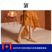 秋冬新品 MULE CHRYSTIE SHEARLING 圆头金属搭扣穆勒鞋 女