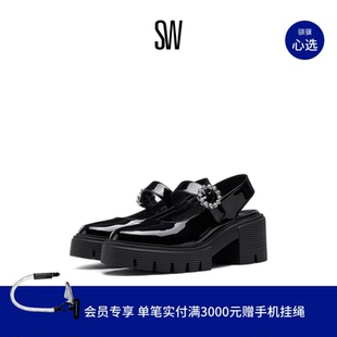 MARY JANE SLINGBACK 小皮鞋 GEM 厚底露跟玛丽珍鞋 SOHO