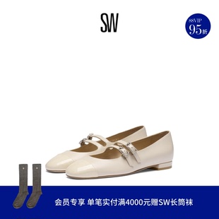 CELESTE 女鞋 MARY 水晶双系带平底玛丽珍鞋 JANE