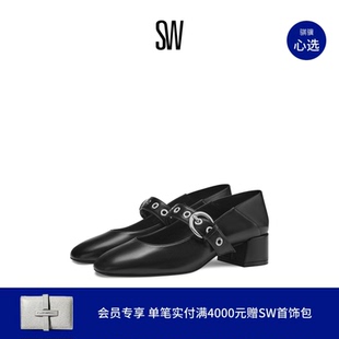 金属扣圆头玛丽珍高跟鞋 JANE SUPERMOTO MARY