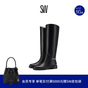 新年限定 BOOT RIDING 早春低跟圆头长筒长靴女 COLTON