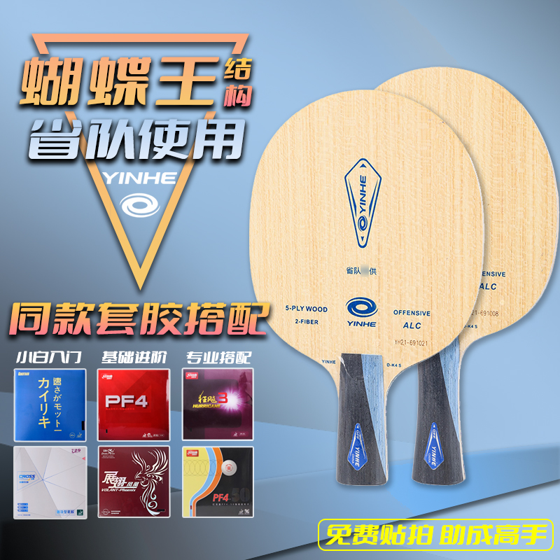 银河碳素乒乓球拍VIS蝴蝶王结构