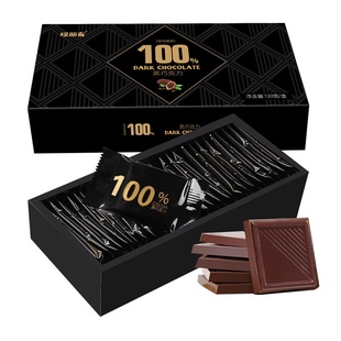 Dark chocolate 100% cocoa 黑巧克力keto food cacao110g 约20块
