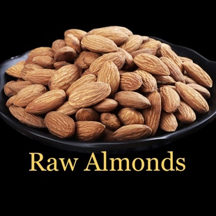 Badam ALMONDS roasted RAW 1000g almond 美国大杏仁扁桃仁坚果