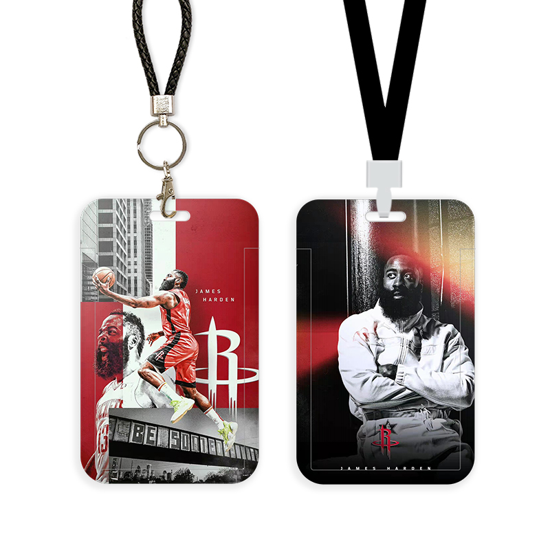 nba哈登卡套学生饭卡校园门禁卡公交卡胸牌校牌挂脖证件套钥匙扣