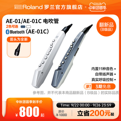Восстановленный (класс B) электрический саксофон Roland Roland AE-01C, электронный духовой инструмент с источником звука
