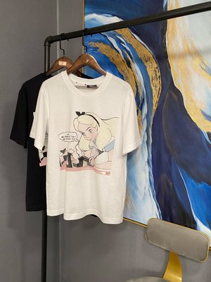 M黑白两色前大头公主半袖T恤MAI2TEE028