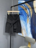 M黑灰色A字牛仔假袖 子可拆卸牛仔半身裙MAI1SKT018