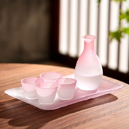 高端加厚妃粉清酒杯套装