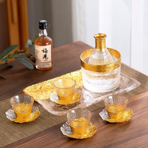 高档手工金箔酒具套装