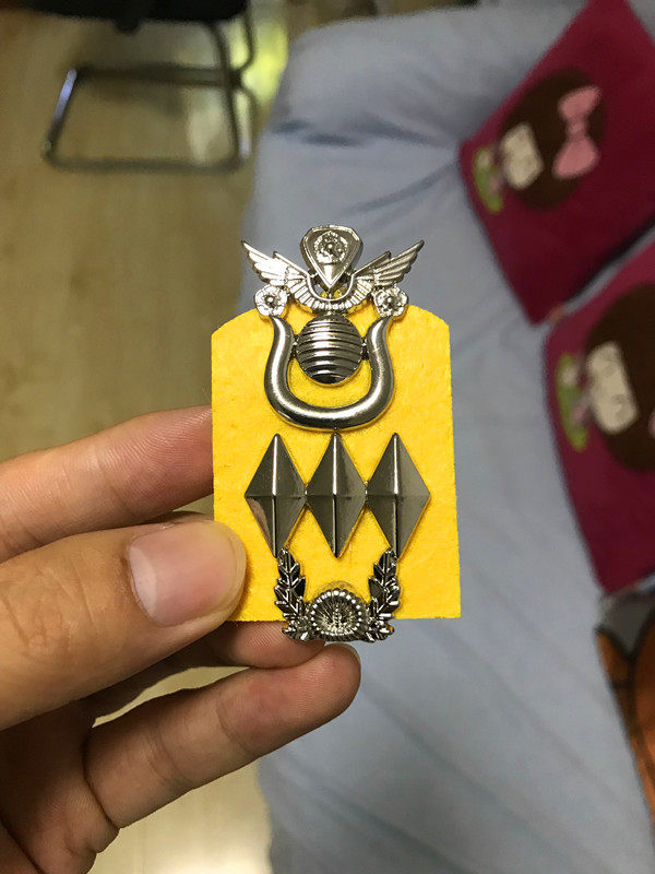 时尚韩国衔 徽章 宋仲基帽徽 大尉金属配饰帽牌 太阳的后裔配饰